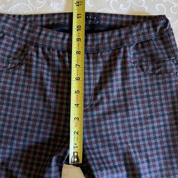 Sanctuary Red And Black Tiny Check Pull On Leggings - Picture 12 of 16